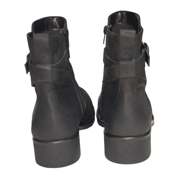 Clarks Collection Women Black Leather Ankle Boots Orinoco Bend Size 10W Zipper - Picture 6 of 16